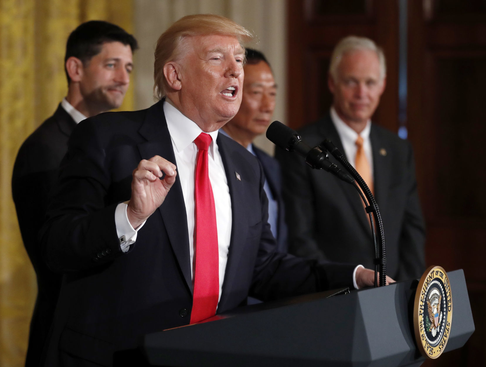 Donald Trump Ron Johnson (copy)